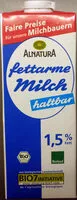 Mängden socker i fettarme Milch haltbar