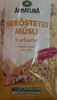 Mängden socker i Geröstetes Müsli Kurkuma