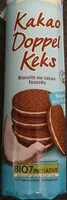 Mängden socker i Kakao Doppel keks biscuit au cacao fourré