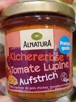 Mängden socker i Kichererbsen Tomate Lupine Aufstrich
