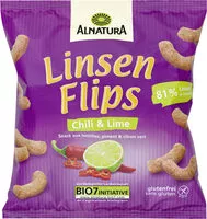 Mängden socker i Linsen Flips - Chili & Lime