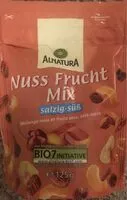 Mängden socker i Nuss frucht mix