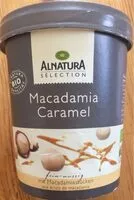 Mängden socker i Macadamia caramel