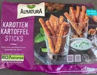 Mängden socker i Sticks aux carottes et pommes de terre