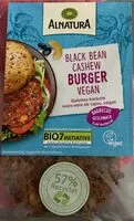Mängden socker i Black Bean Cashew Burger vegan
