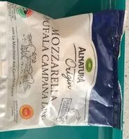 Mängden socker i Mozzarella di bufala campana DOP