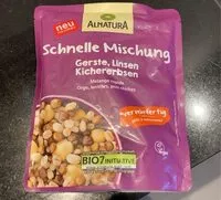 Mängden socker i Schnelle Mischung Gerste, Linsen, Kichererbsen