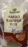Mängden socker i ALNATURA KAKAO KNUSPER REIS