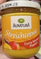 Mängden socker i Streichcreme Curry Mango Papaya