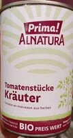 Mängden socker i Tomatenstücke Kräuter