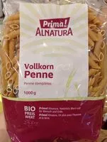 Mängden socker i Vollkorn penne