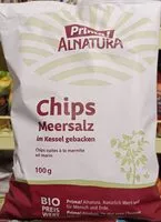 Mängden socker i Chips Meersalz im Kessel gebacken