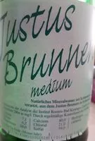 Mängden socker i Justus Brunnen Mineralwasser Medium