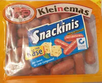 Mängden socker i Snackinis mit Käse