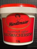 Mängden socker i Händlmaier bayerischer Hausmachersenf