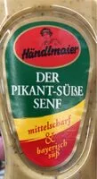 Mängden socker i Der pikant-süße Senf