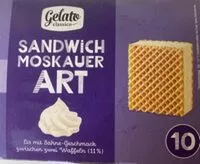 Mängden socker i Eis Sandwich Moskauer Art