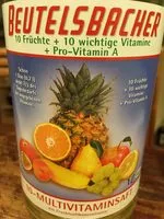 Mängden socker i Beutelsbacher 10-Multivitaminsaft