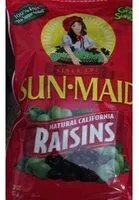 Mängden socker i Raisins