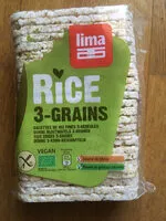 Mängden socker i Rice 3-Grains - Galettes de riz fines