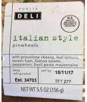 Mängden socker i PInwheels, Italian Style