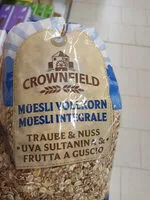 Mängden socker i Muesli integrale con uva sultanina e frutta a guscio