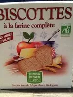 Mängden socker i Biscottes farine complete - Le moulin du pivert - 270g