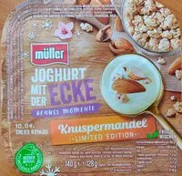 Mängden socker i Joghurt mit der Ecke Knuspermandel