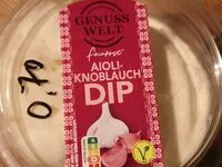 Mängden socker i Aoli-Knoblauch Dip