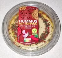 Mängden socker i Hummus mit Topping - Paprika & Harissa