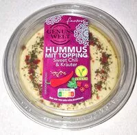 Mängden socker i Hummus mit Topping - Sweet Chili & Kräuter
