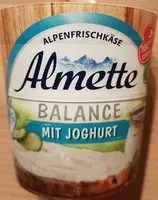 Mängden socker i Frischkäse Almette, Jogurt