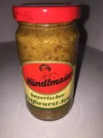 Mängden socker i bayrischer Weißwurst-Senf