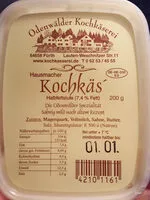 Mängden socker i Hausmädchen Kochkäs