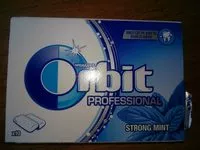 Mängden socker i Orbit Professional strong mint & menthol flavored chewing gum