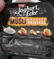 Mängden socker i Joghurt mit der Ecke: Knusper Original