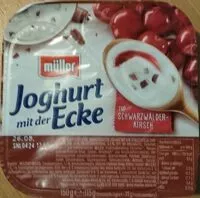 Mängden socker i Joghurt mit der Ecke Schwarzwalder Kirsch