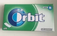 Mängden socker i Orbit Spearmint