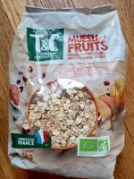 Mängden socker i MUESLI AUX FRUITS