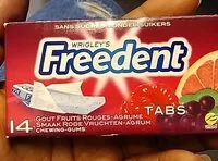Mängden socker i Wrigley's freedent