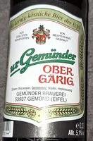 Mängden socker i Obergärig