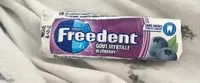 Mängden socker i Freedent wrigley's goût Myrtille