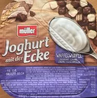 Mängden socker i Joghurt mit der Ecke - Waffelwürfel