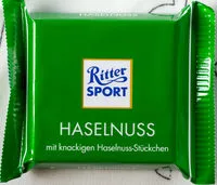 Mängden socker i Ritter Sport Haselnuss