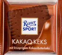 Mängden socker i Ritter Sport Kakao-Keks