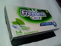 Mängden socker i Freedent Clear Tabs Chlorophylle
