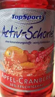 Mängden socker i Activ Schorle Apfel-Himbeere-Granatapfel