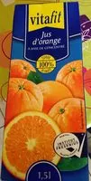 Mängden socker i Jus d'orange à base de concentré