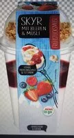 Mängden socker i Skyr mit Beeren & Müsli