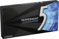 Mängden socker i Chewing Gum "5 Gum Ultramarine Peppermint" 20,8g Pack Wrigley
